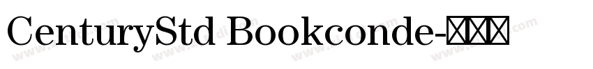 CenturyStd Bookconde字体转换